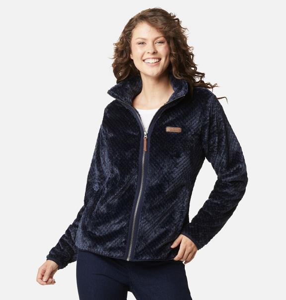Columbia Fireside Sherpa Fleece Jacket Blue For Women's NZ26450 New Zealand